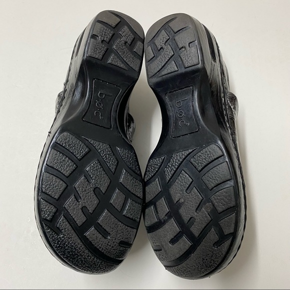 B.O.C. Peggy Clogs Slip On Gray Crocodile Nurse’s Shoes Sz 7 1/2 - Picture 7 of 7